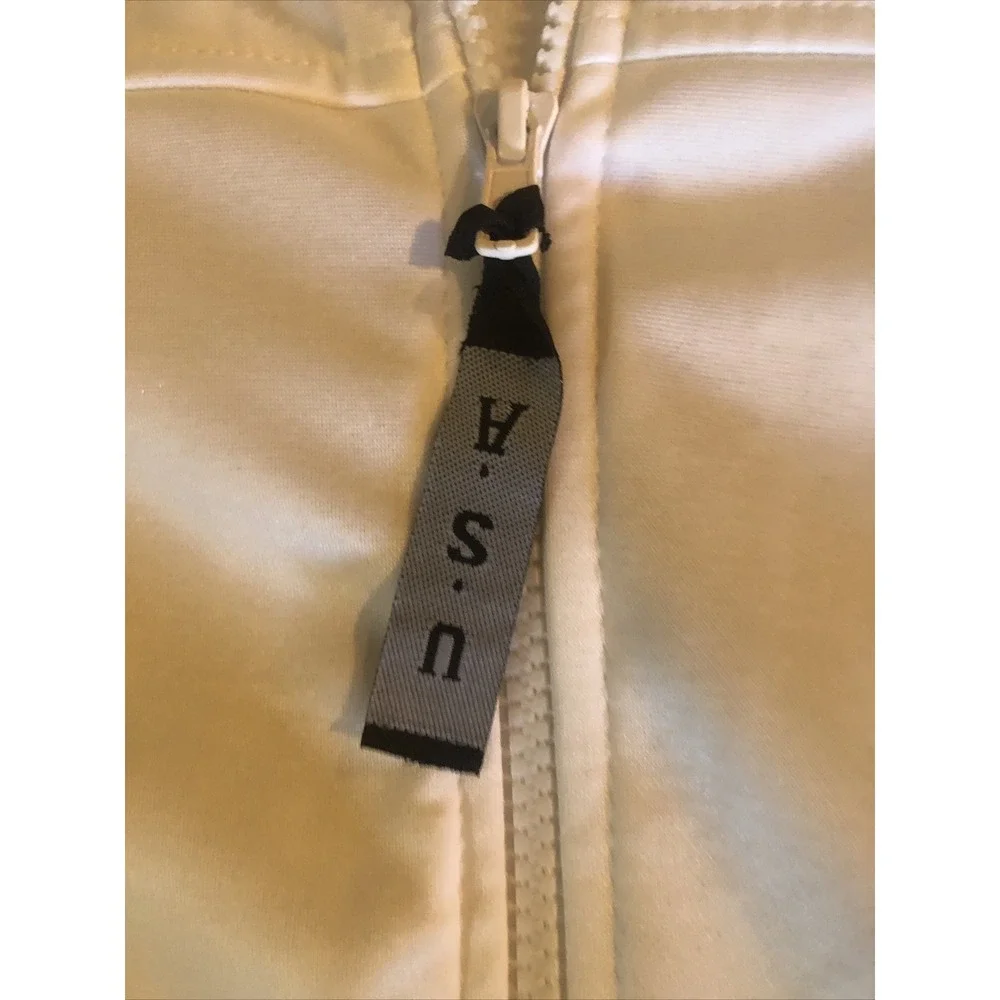 Team USA Warm Up Jacket White‎ Size Large Used Olympics